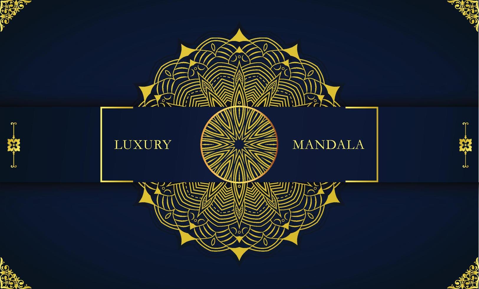 Luxury Mandala Background design Vector Template. Ornamental circular mandala with golden color