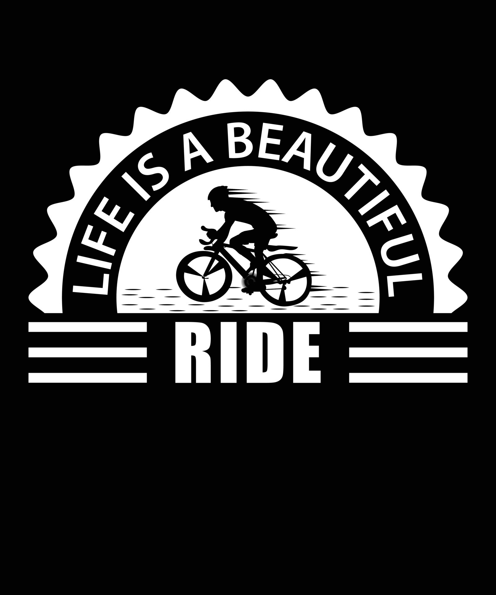 Life Is A Beautiful Ride vector T-shirt Design 7450449 Vector Art at ...