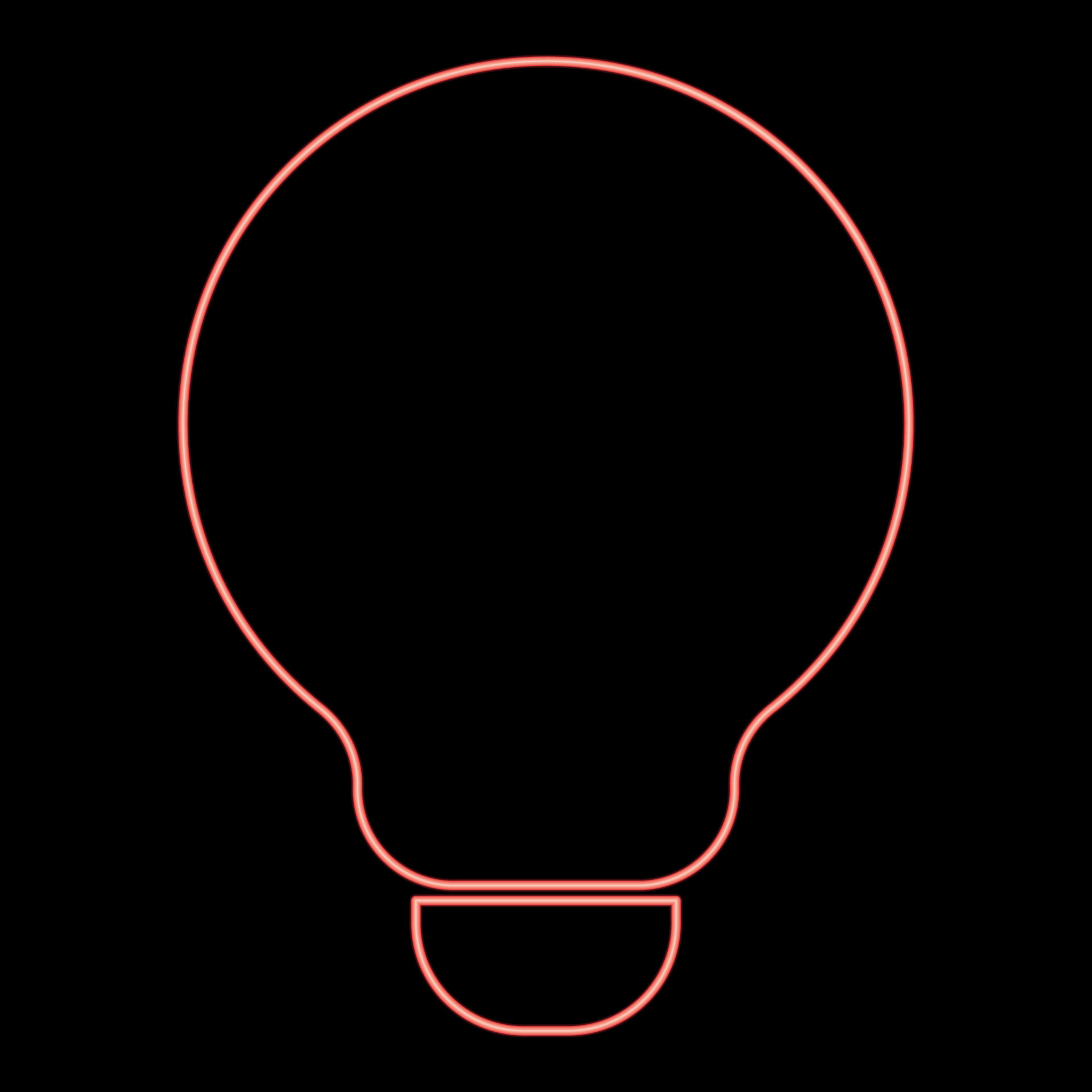 Neon outlet bulb color