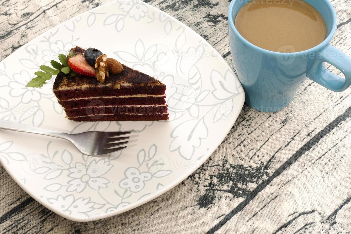 New York Cheesecake and Chocolate Cake For the festive season. photo