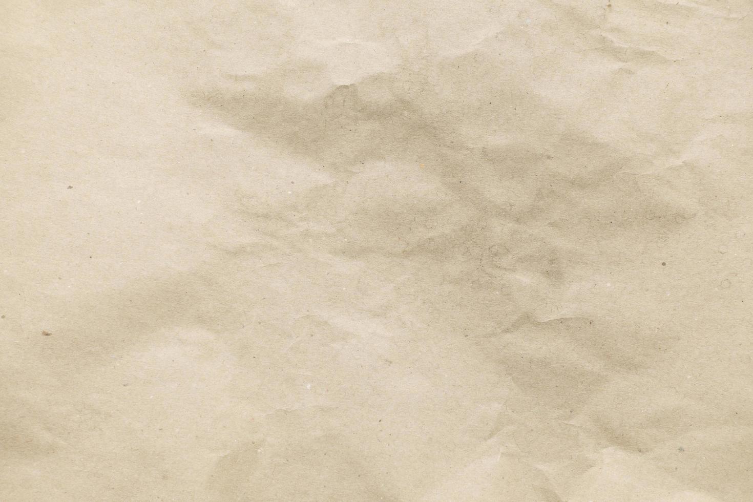 Brown crumpled paper for background. photo