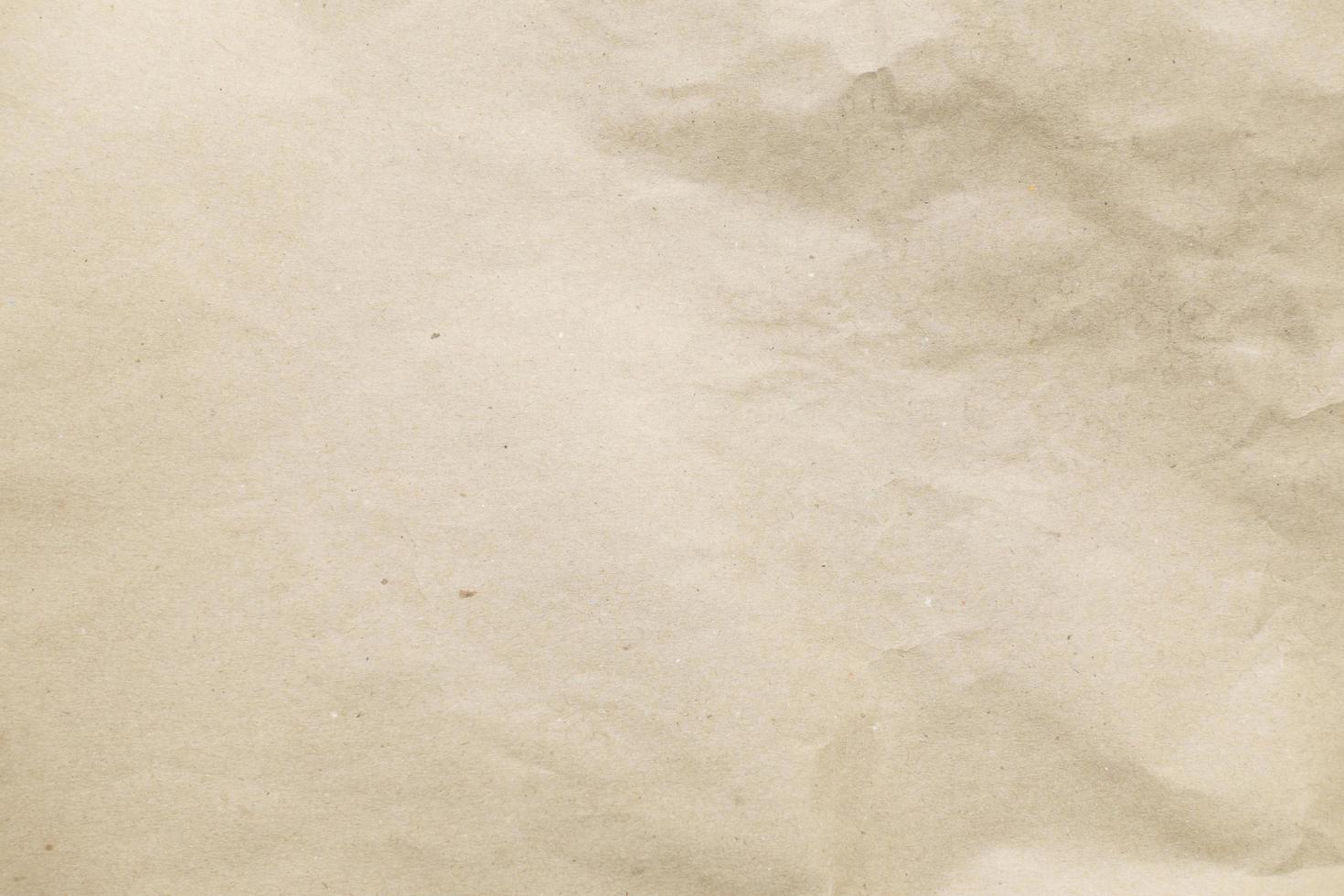 Brown crumpled paper for background. photo