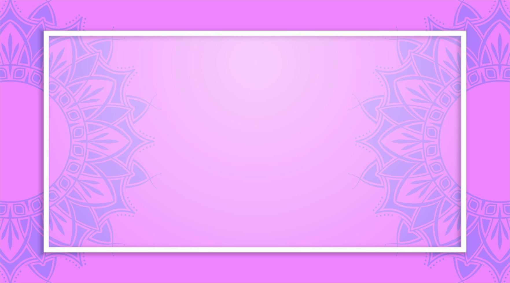 background with frames, decorated with mandalas vector
