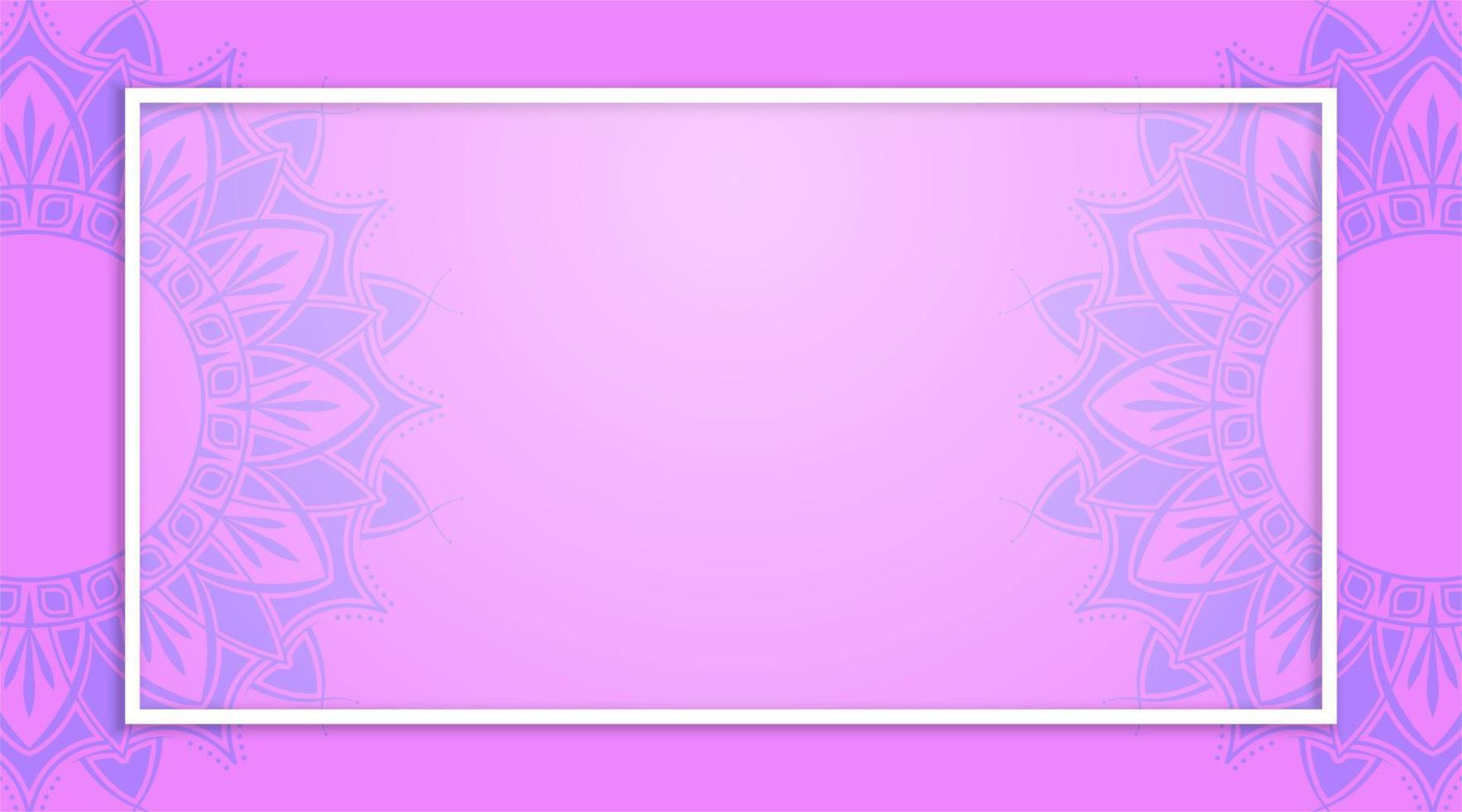 background with frames, decorated with mandalas vector