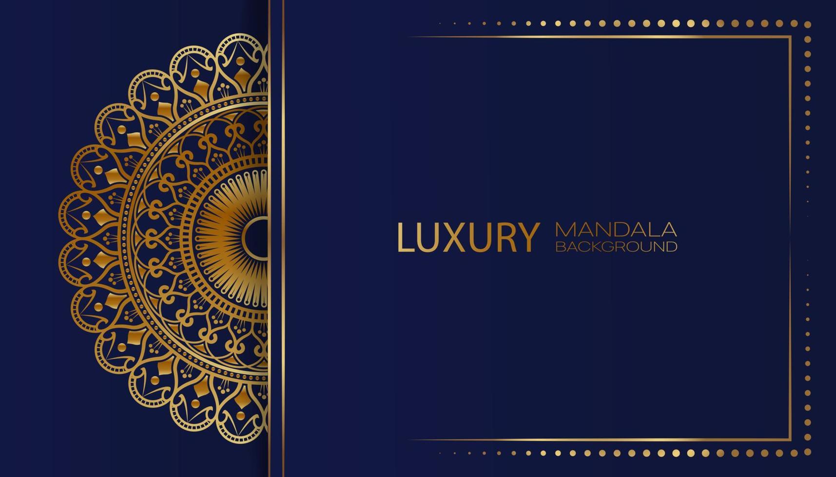 luxury background, with golden mandala vector