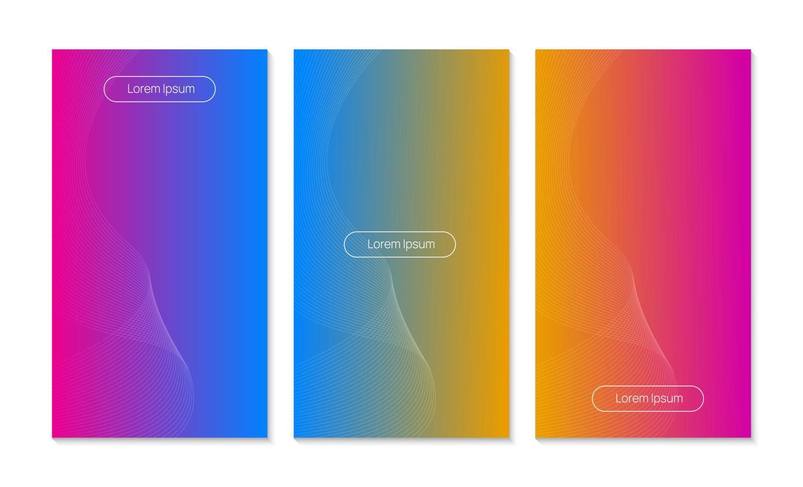 cover design, wave lines on a colorful background vector