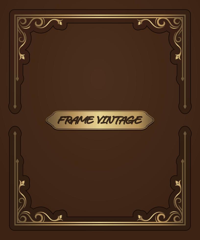 vintage frame classic vector decoration