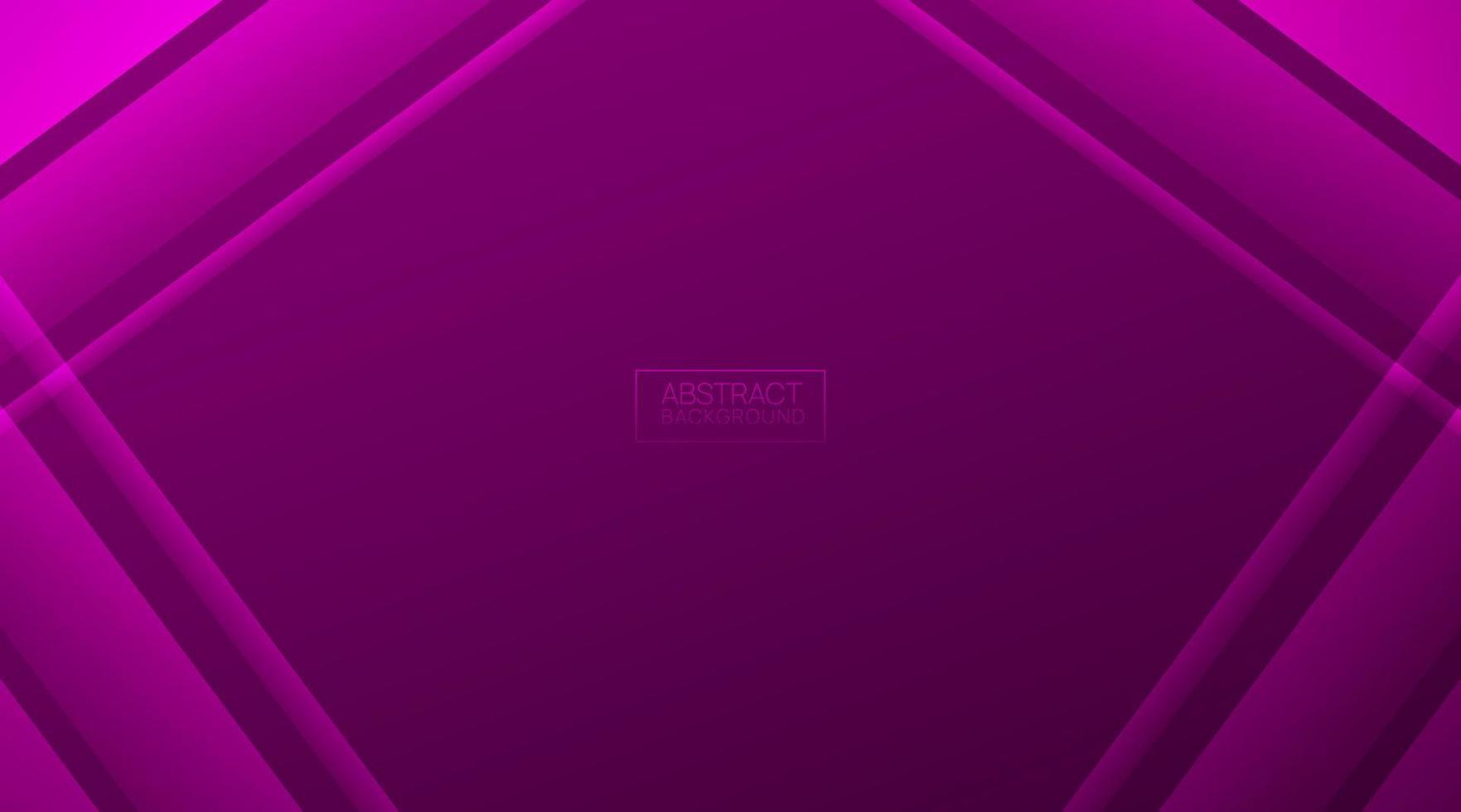 Abstract purple background, waves and flat shapes vector