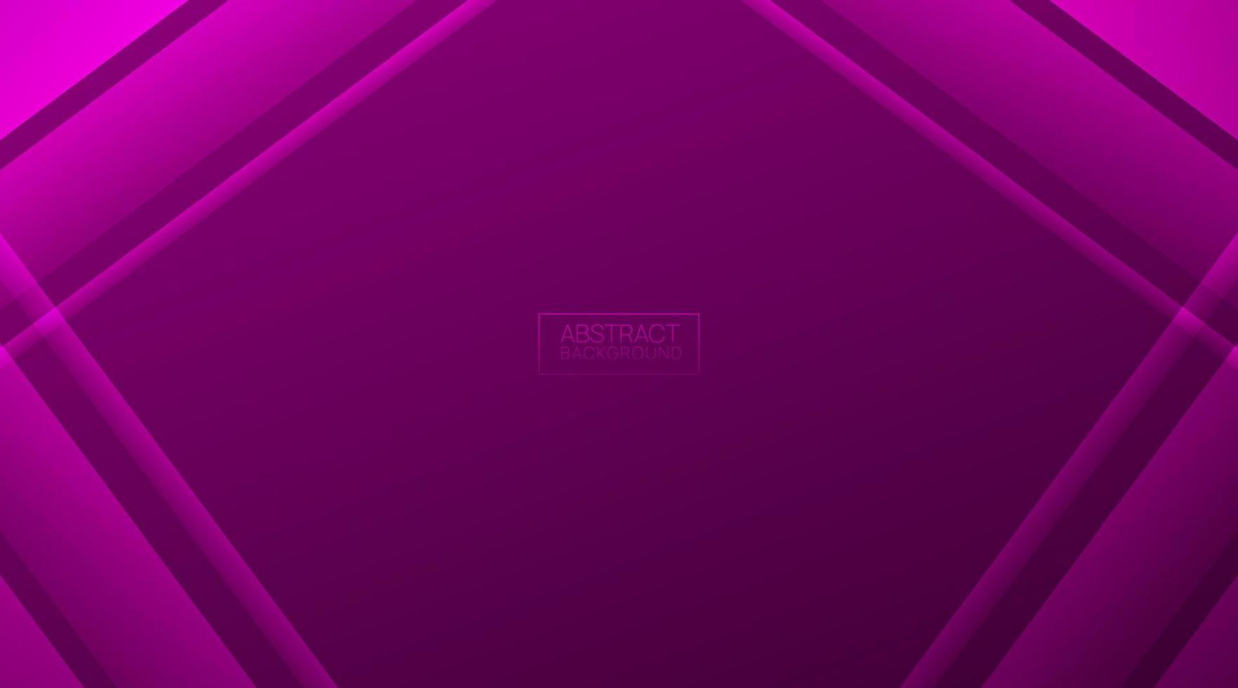 Abstract purple background, waves and flat shapes vector