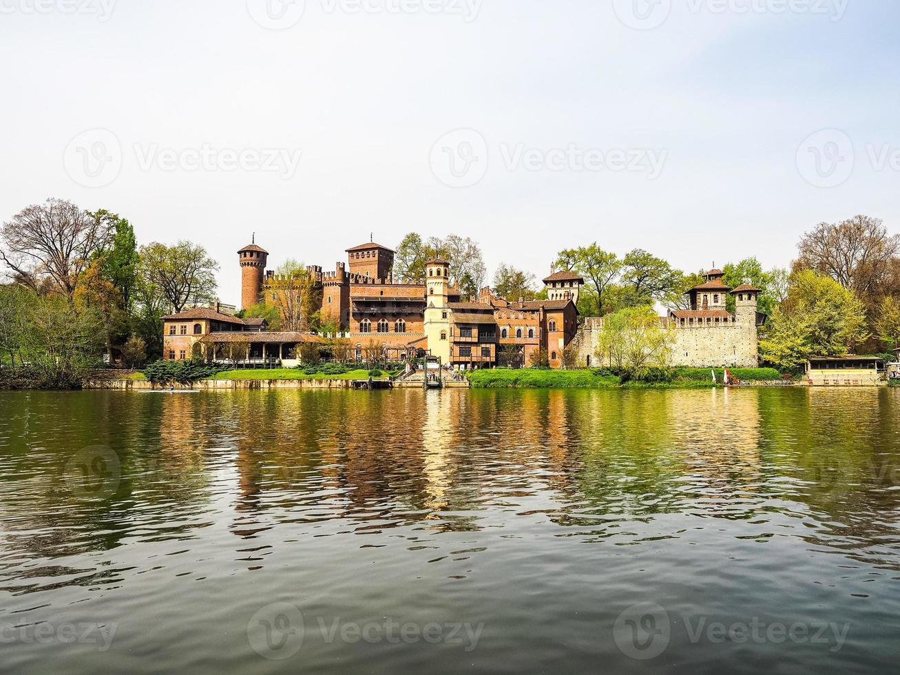 HDR Medieval Castle in Turin photo