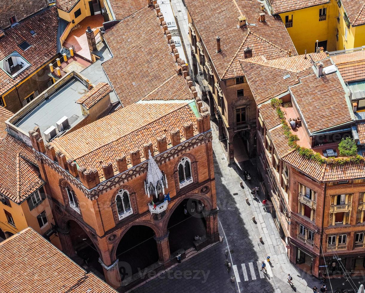 HDR Aerial view of Bologna photo