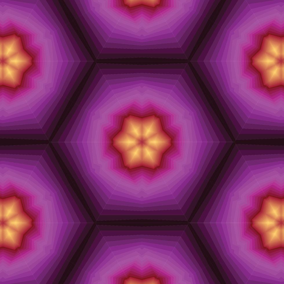 Geometric Pattern in With Kaleidoscope Look vector