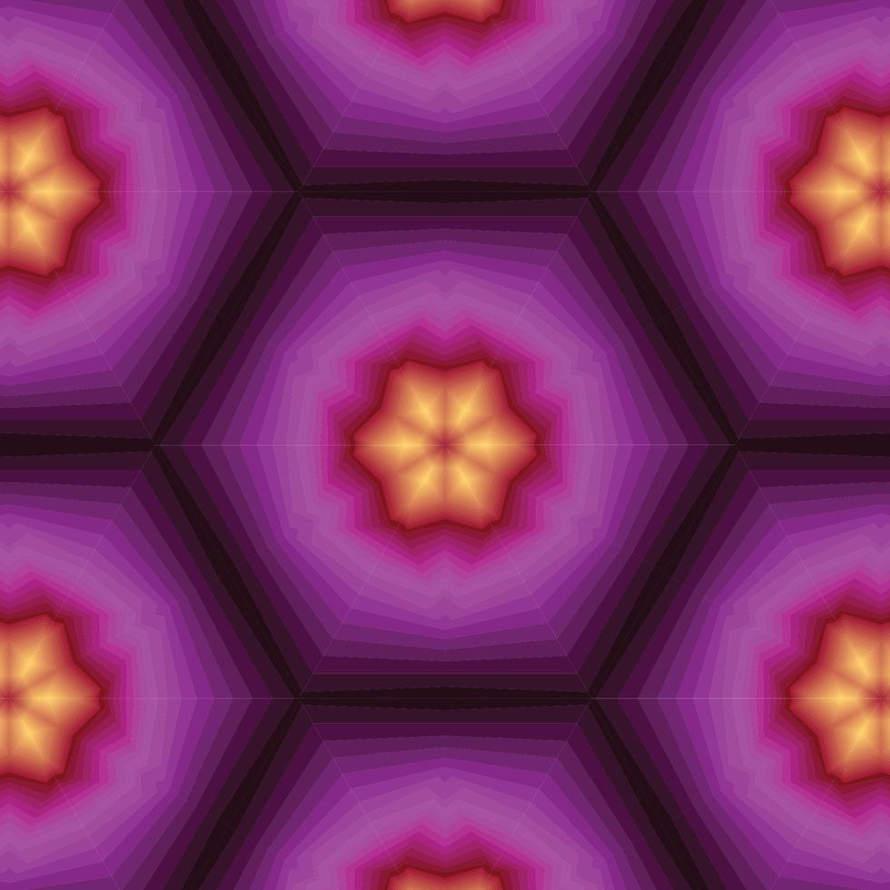 Geometric Pattern in With Kaleidoscope Look vector