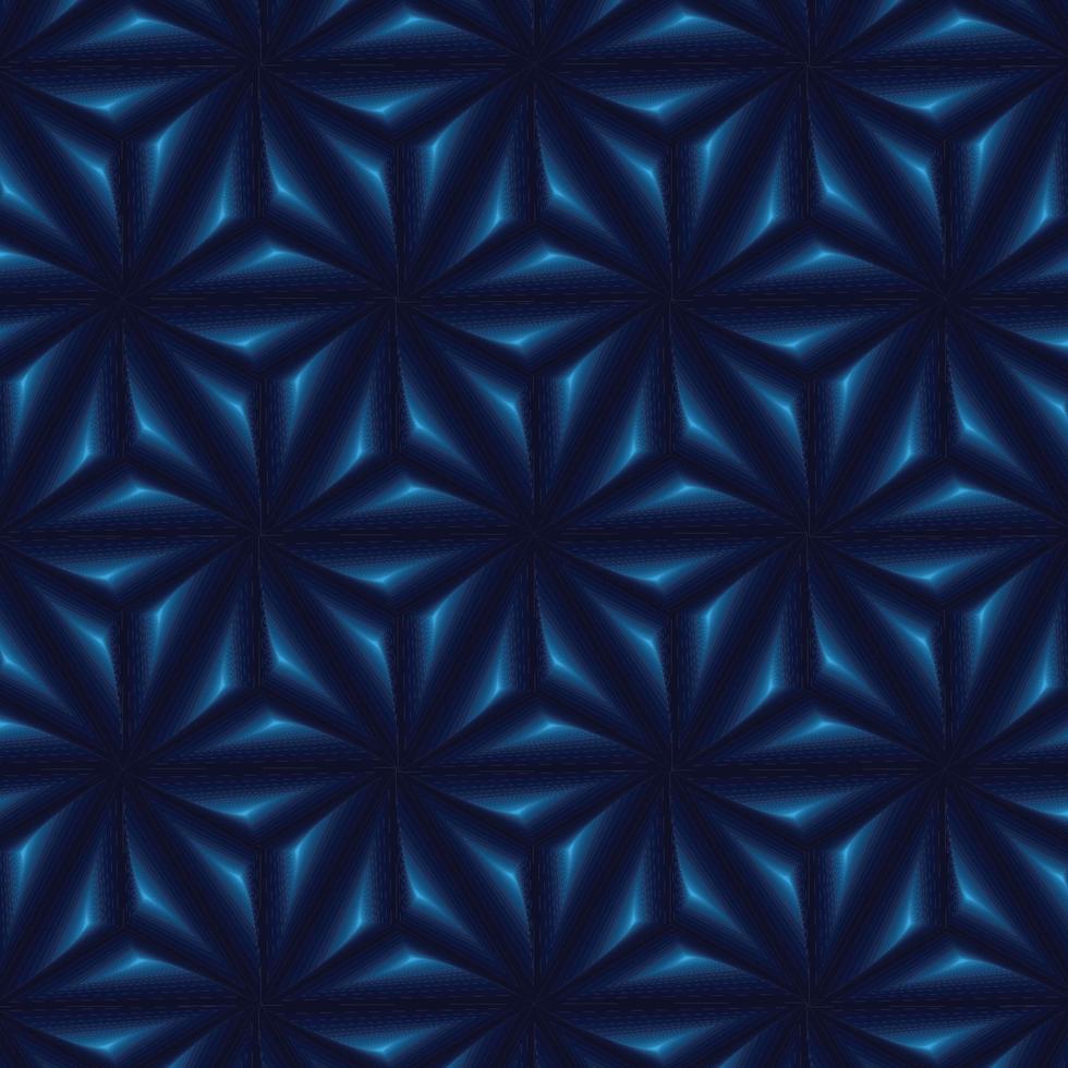 motivo geométrico con aspecto azul metalizado vector