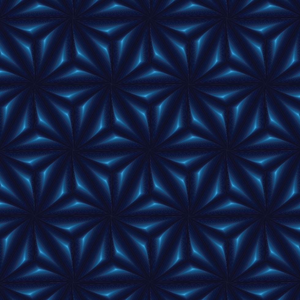 Geometric Pattern in Blue Metallic Look vector
