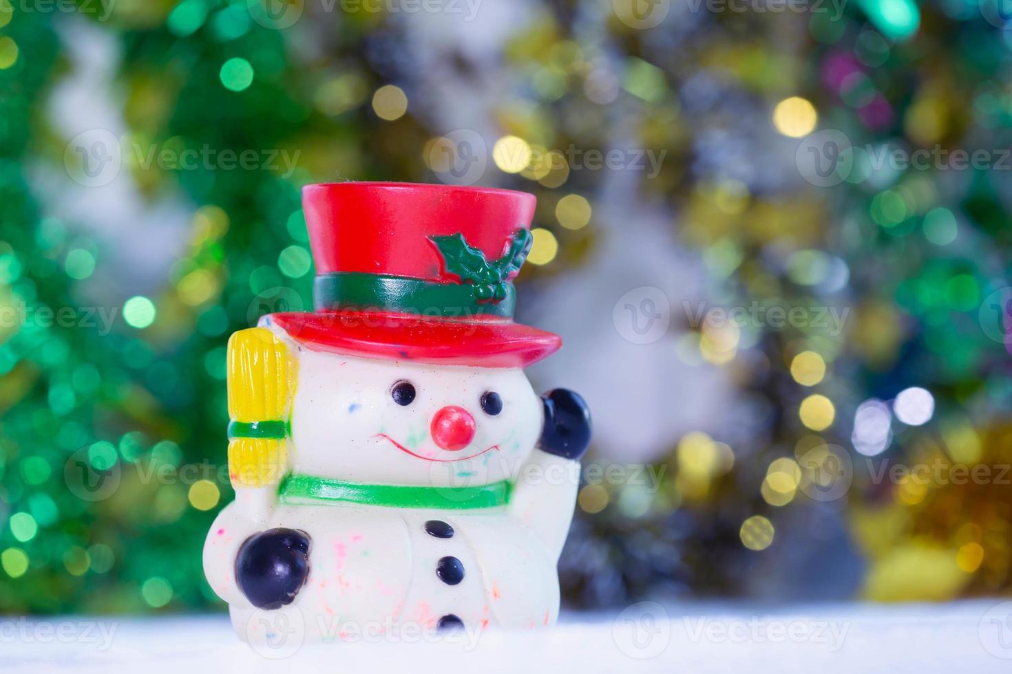 Beautiful gift with Christmas ornaments. photo