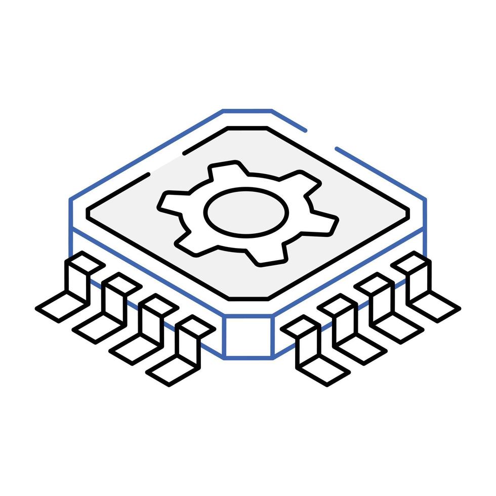 Electrical engineering icon in isometric design vector