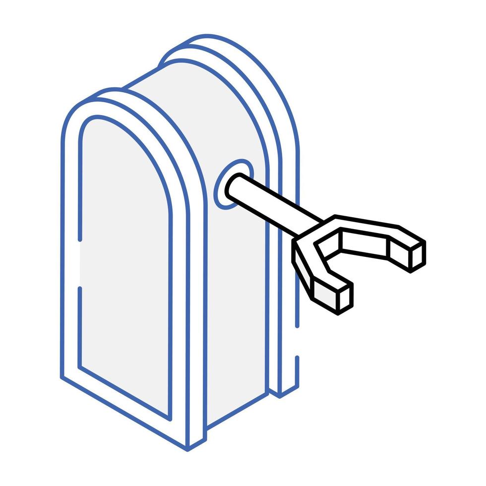 An icon of claw machine isometric design vector