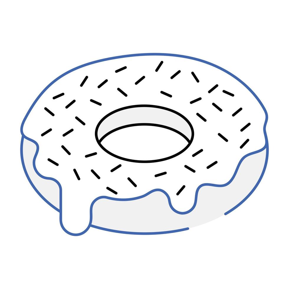 Download premium isometric icon of donut vector