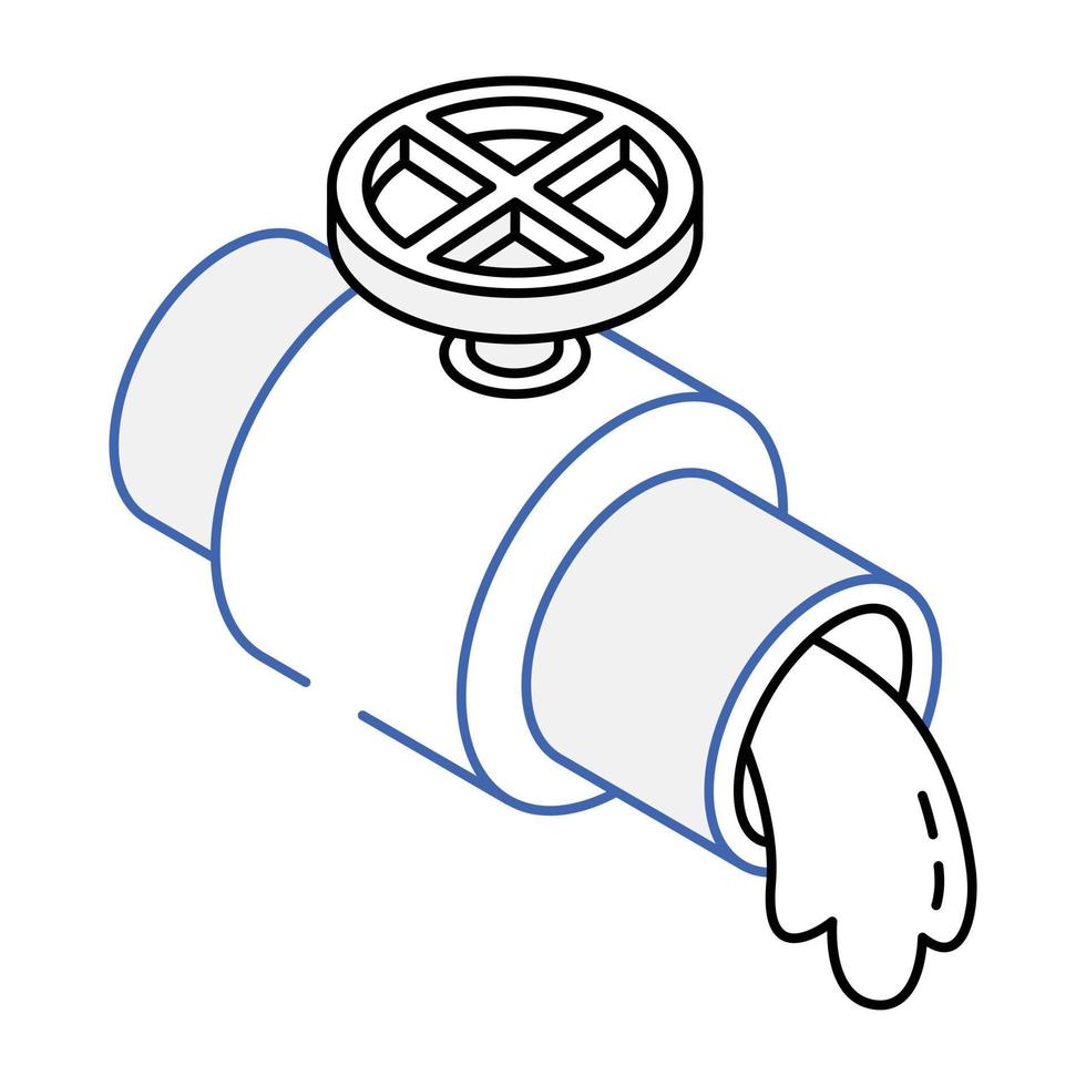 Premium icon of spigot is ready for use vector