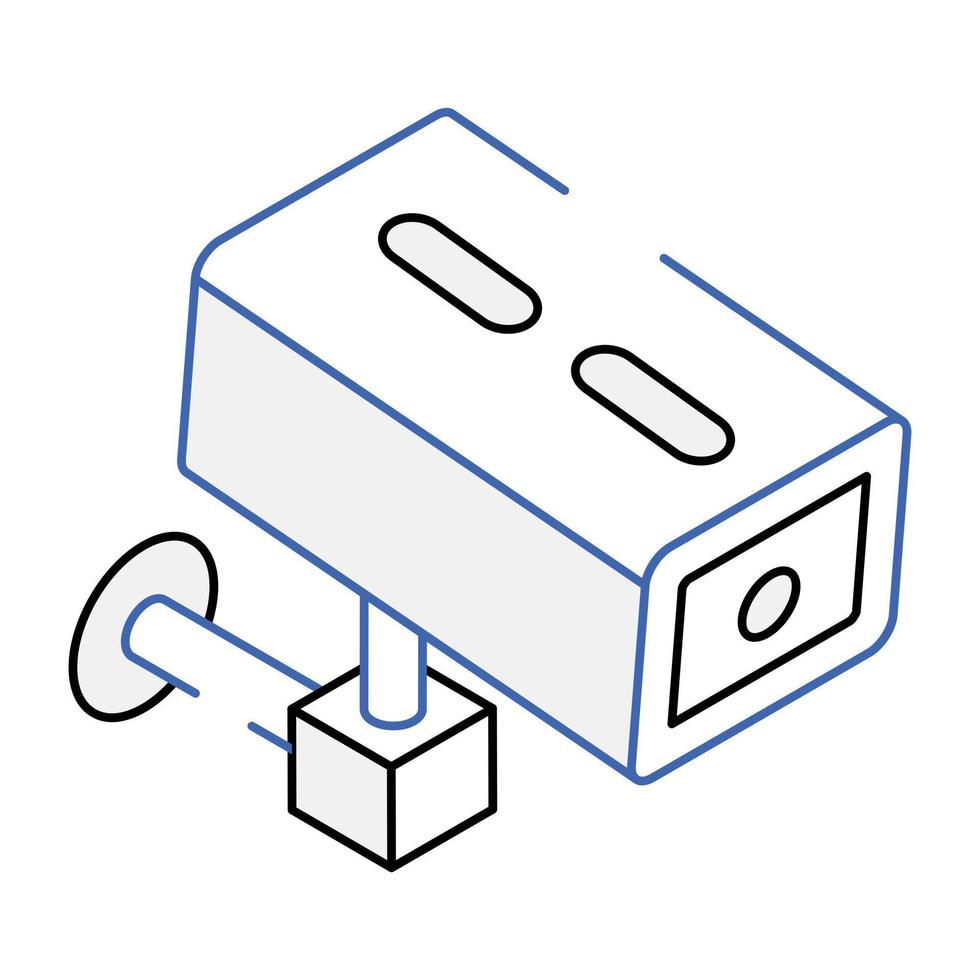 Trendy isometric icon of cctv camera vector