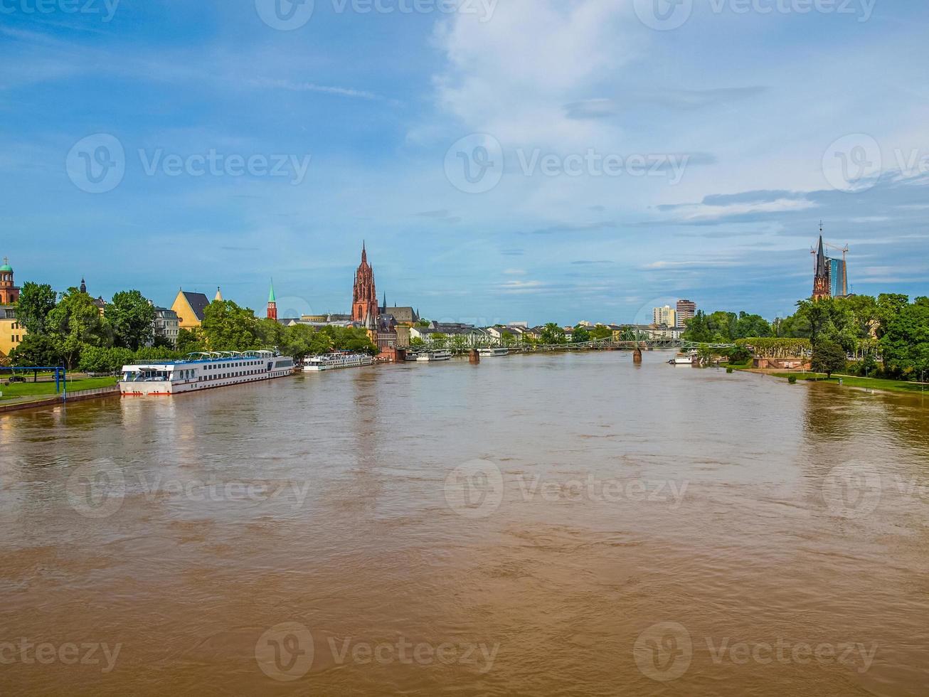 hdr vista de frankfurt, alemania foto