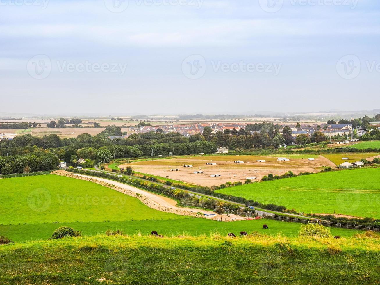 HDR English country panorama in Salisbury photo