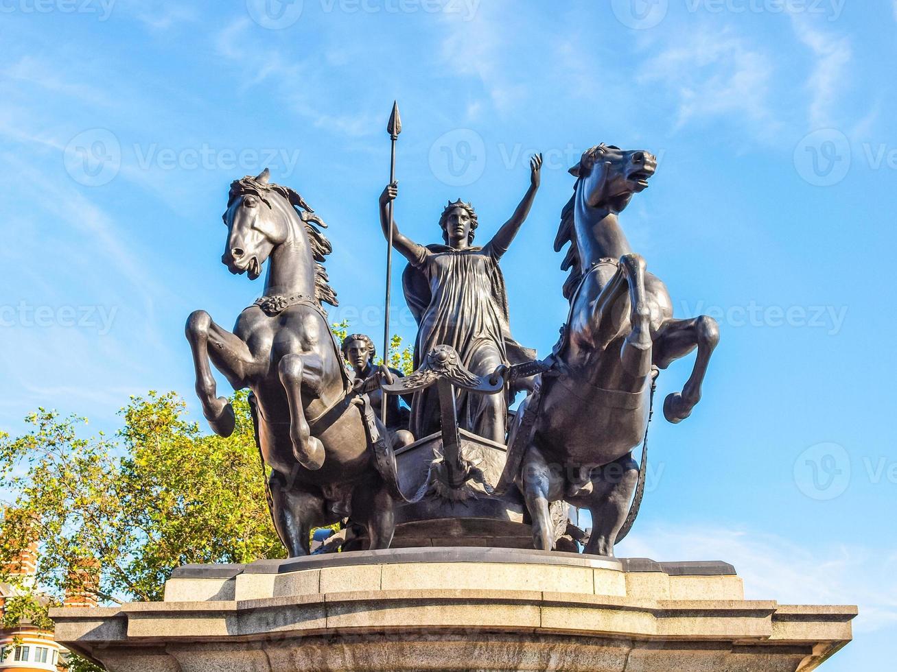 HDR Boadicea monument London photo