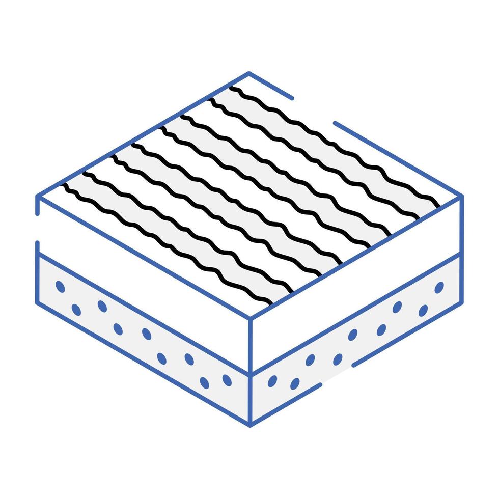 Modern isometric icon of question vector