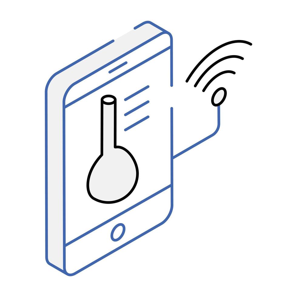 una aplicación de temperatura inteligente tempa inteligente, aplicación de eratura de icono isométrico, icono isométrico vector