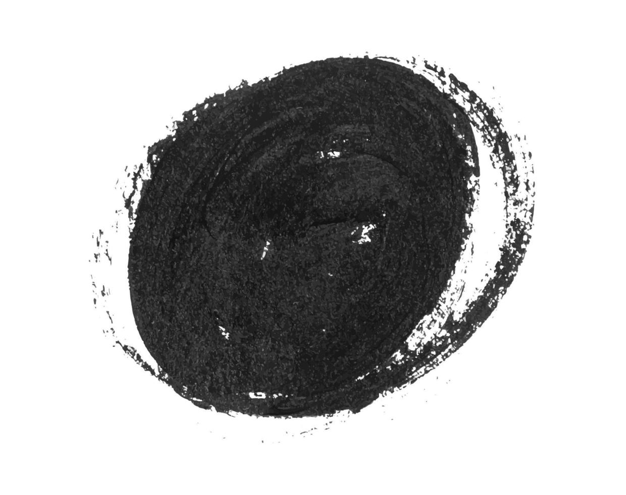 trazo de pincel negro aislado en blanco. ilustración vectorial eps10 vector