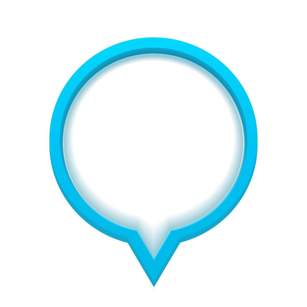 3d Speech Bubble Vector Illustration