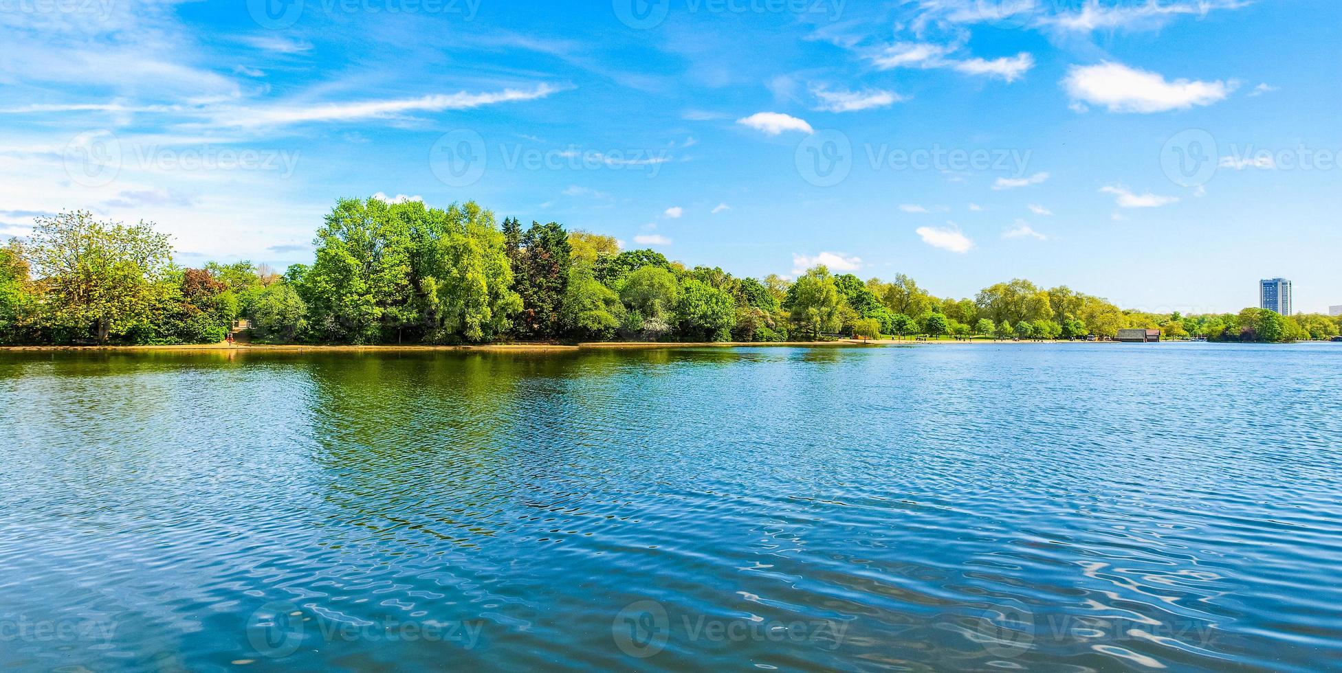 HDR Serpentine lake in London photo