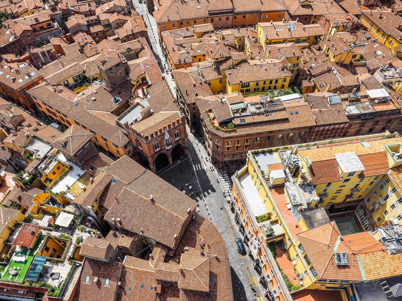 HDR Aerial view of Bologna photo