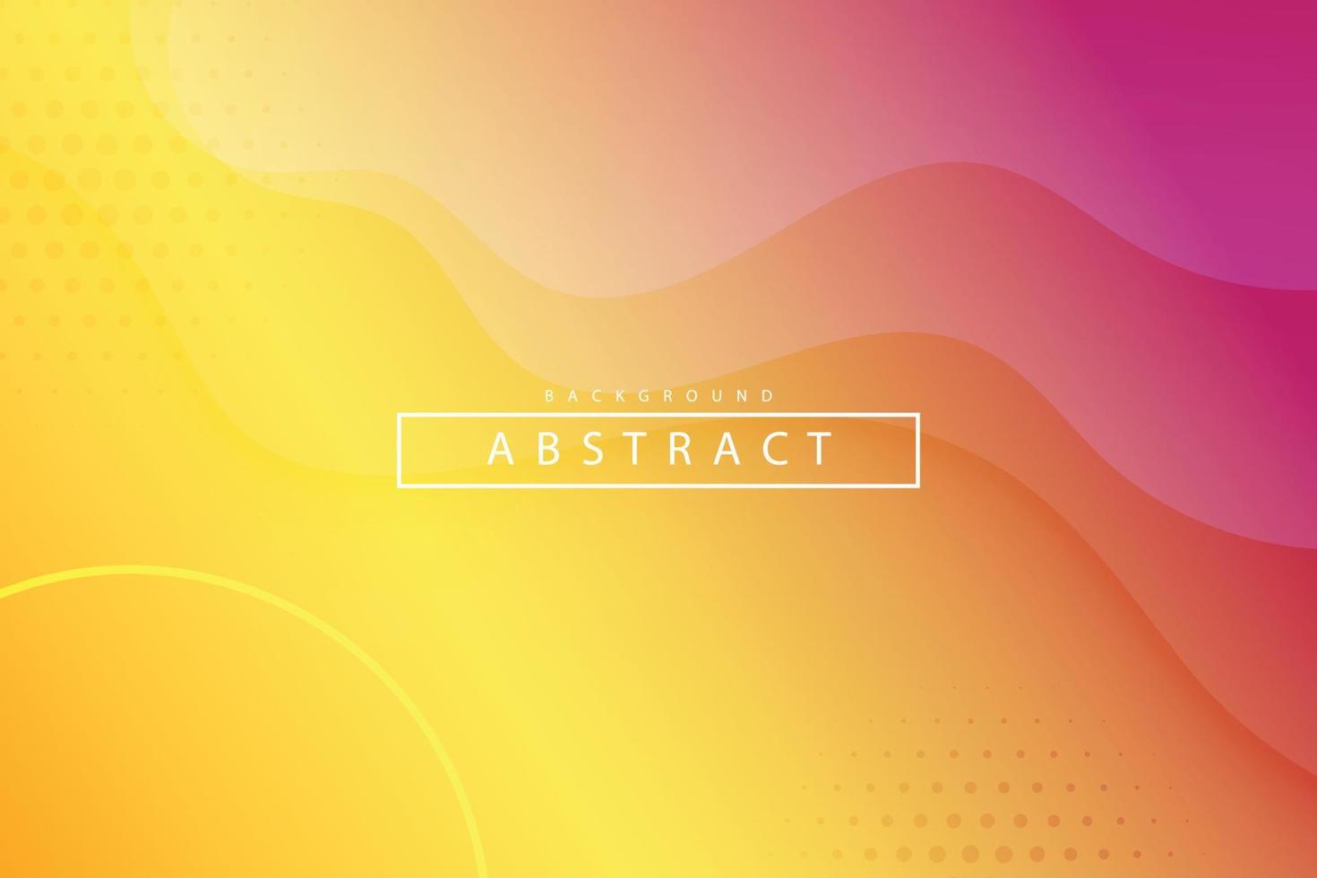 Abstract gradient yellow and purple wave background vector