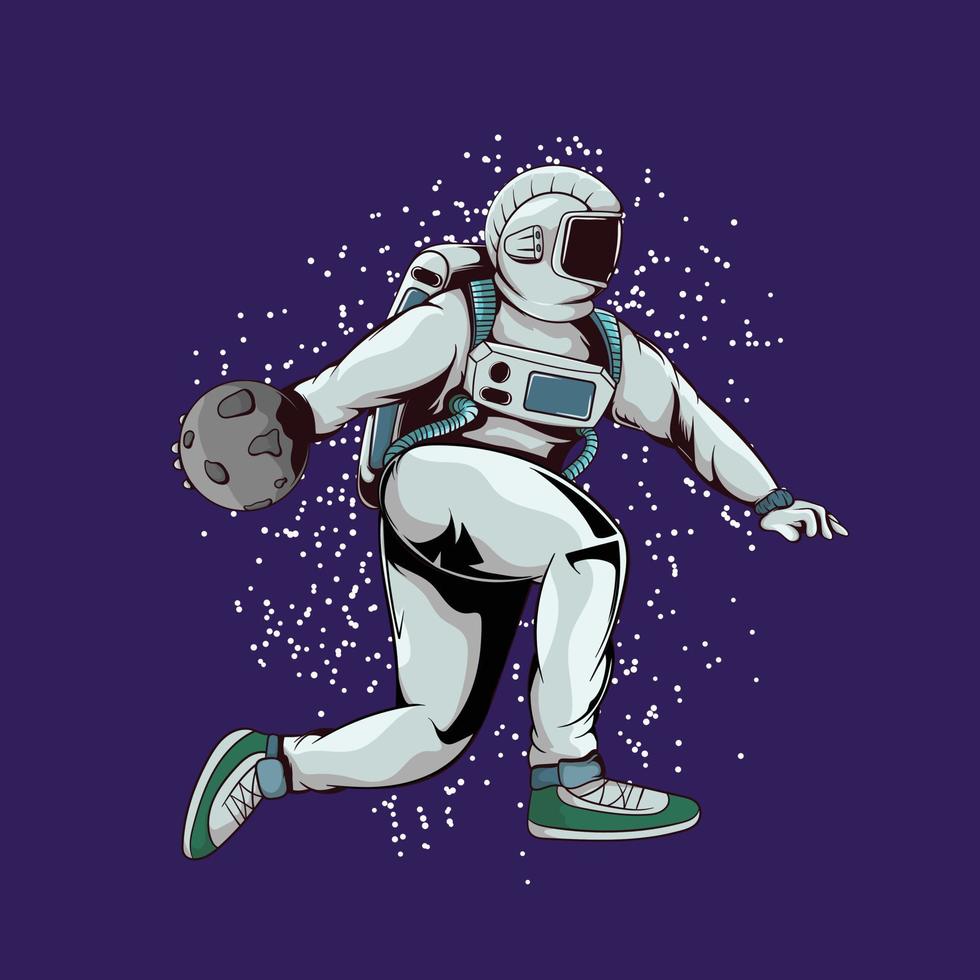 basketball in space vector