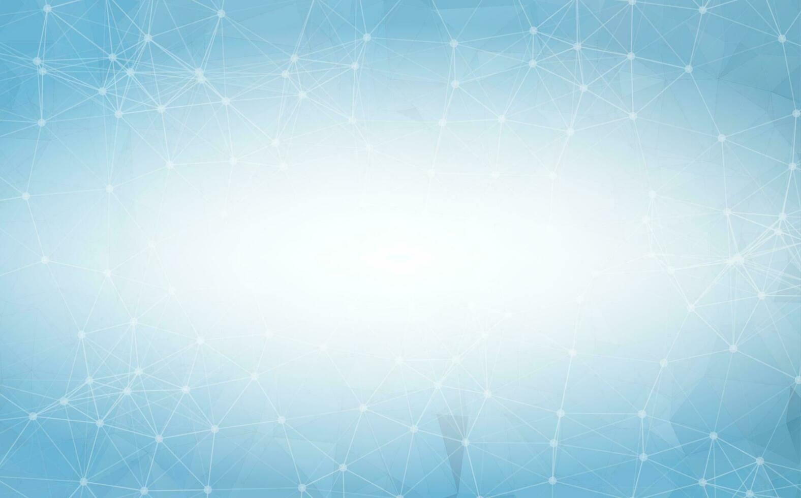 Geometric Dark Blue Polygonal background molecule and communication. Connected lines with dots. Minimalism background. Concept of the science, chemistry, biology, medicine, technology. vector