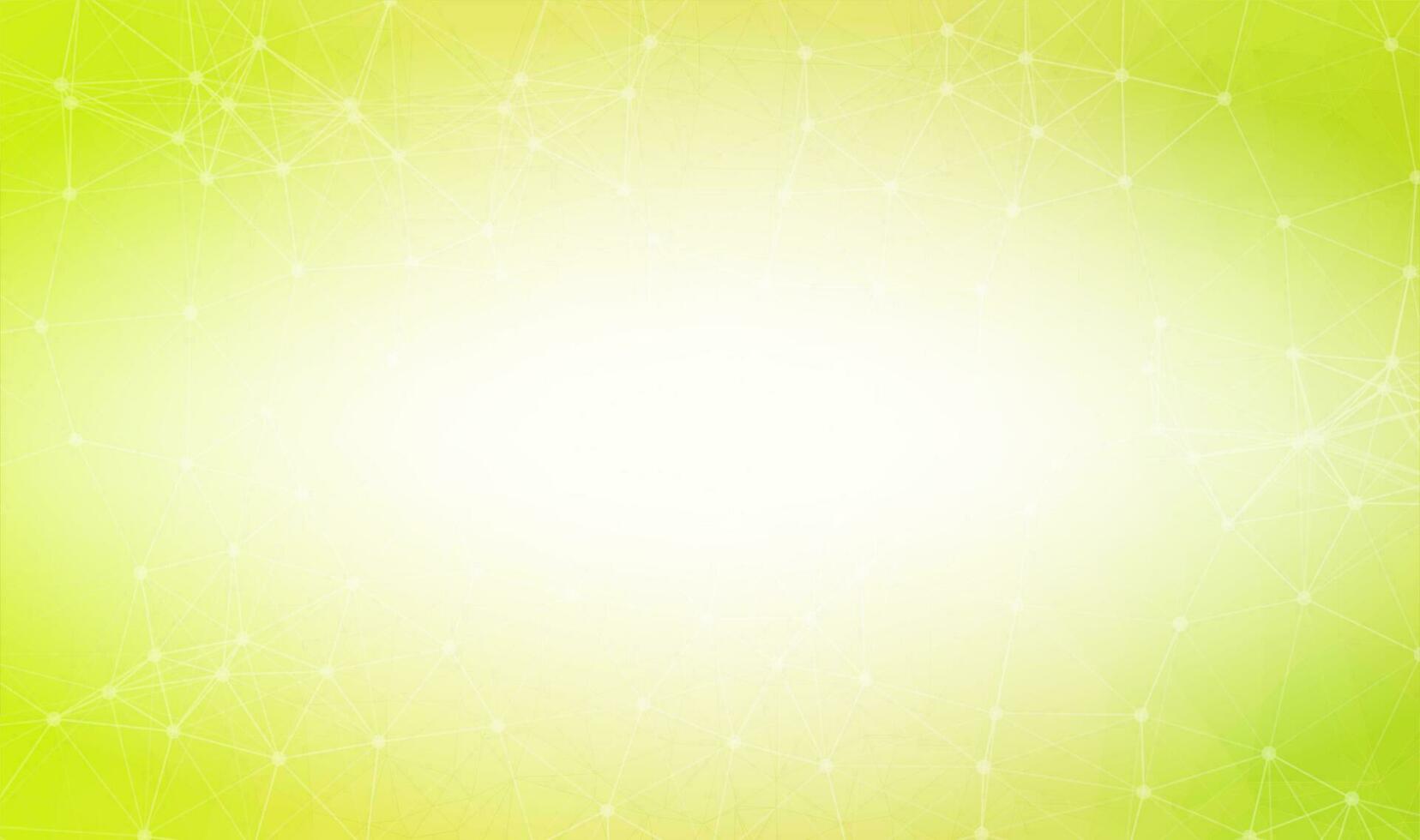 Abstract Green Polygonal Space Background with Connecting Dots and Lines.  Connection structure and science background. Futuristic HUD design. vector