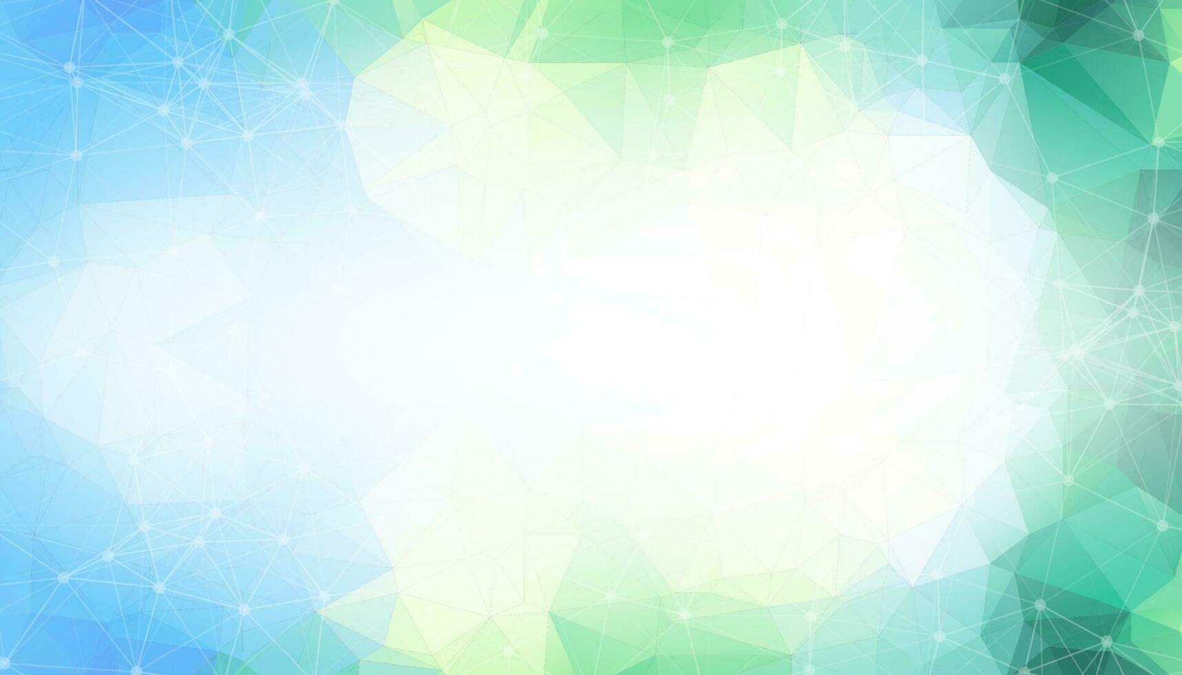 Abstract Light Green Polygonal Space Background with Connecting Dots and Lines.  Connection structure and science background. Futuristic HUD design. vector