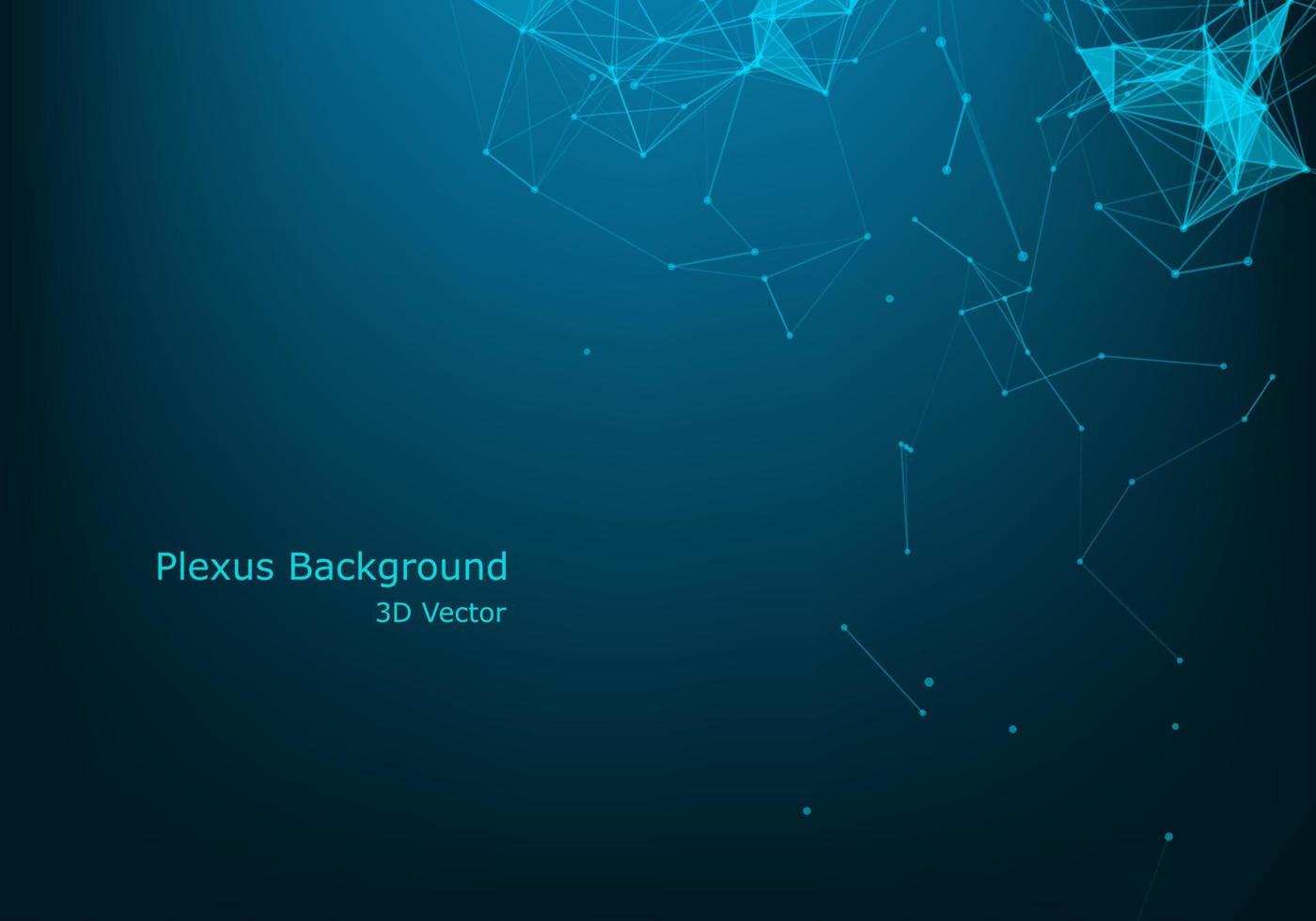 Abstract plexus background with connected lines and dots. Wave flow. Plexus geometric effect Big data with compounds. Lines plexus, minimal array. Digital data visualization. Vector illustration.