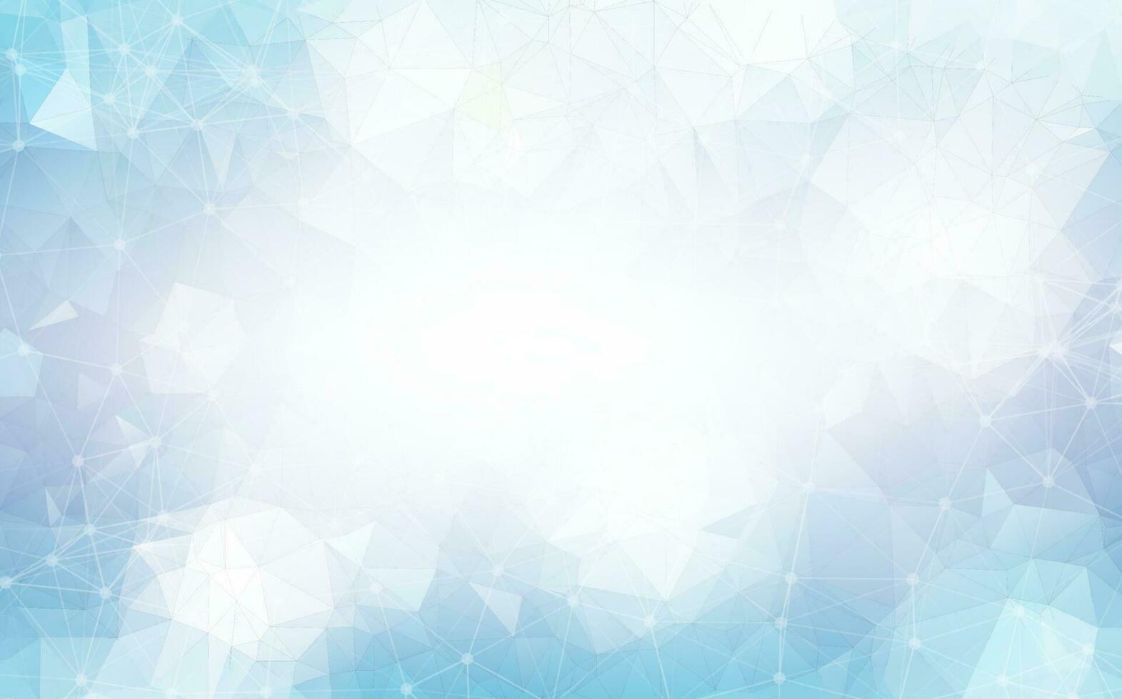 Abstract Blue Polygonal Space Background with Connecting Dots and Lines.  Connection structure and science background. Futuristic HUD design. vector