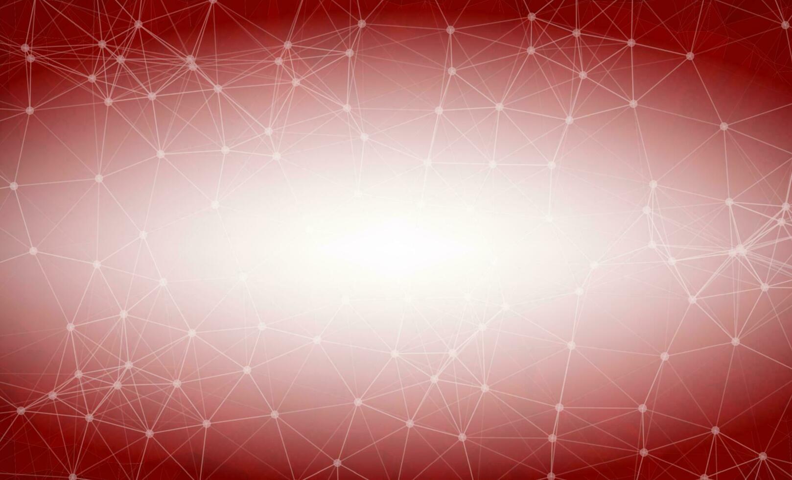 Abstract Dark red Polygonal Space Background with Connecting Dots and Lines.  Connection structure and science background. Futuristic HUD design. vector