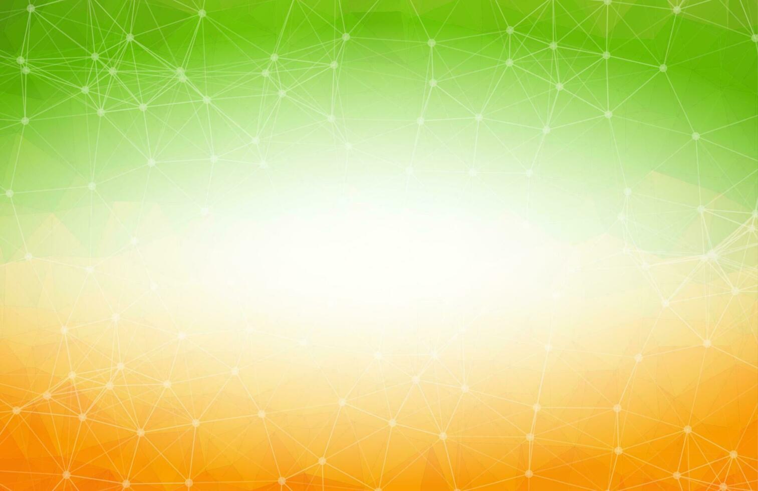 Geometric Green yellow Polygonal background molecule and communication. Connected lines with dots. Minimalism background. Concept of the science, chemistry, biology, medicine, technology. vector