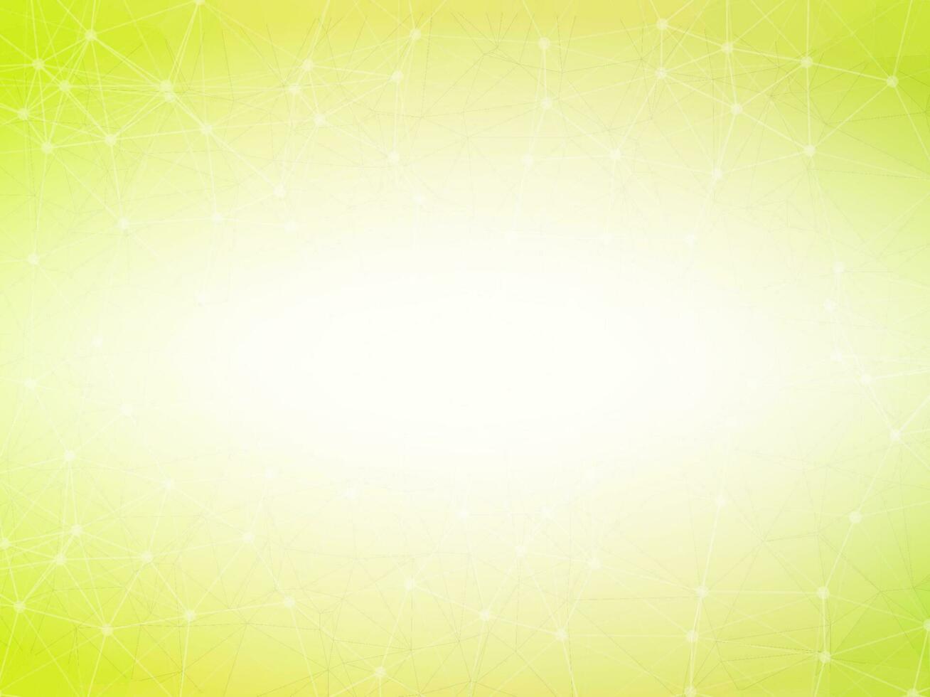 Abstract Green Polygonal Space Background with Connecting Dots and Lines.  Connection structure and science background. Futuristic HUD design. vector