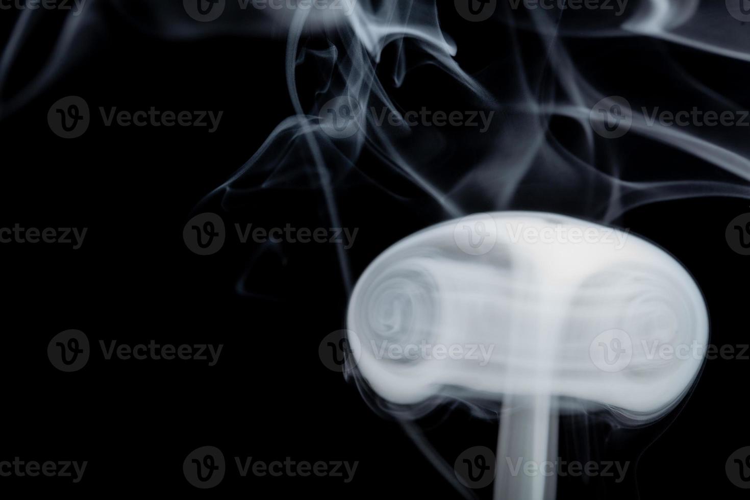 A lonely and curious smoke alien visiting our planet photo