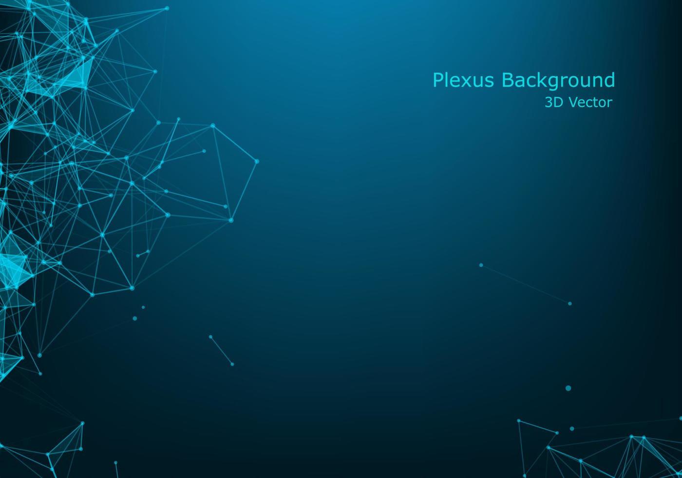 Abstract polygonal space low poly dark background with connecting dots and lines. Connection structure. Science. Futuristic polygonal background. Triangular. Wallpaper. Business vector
