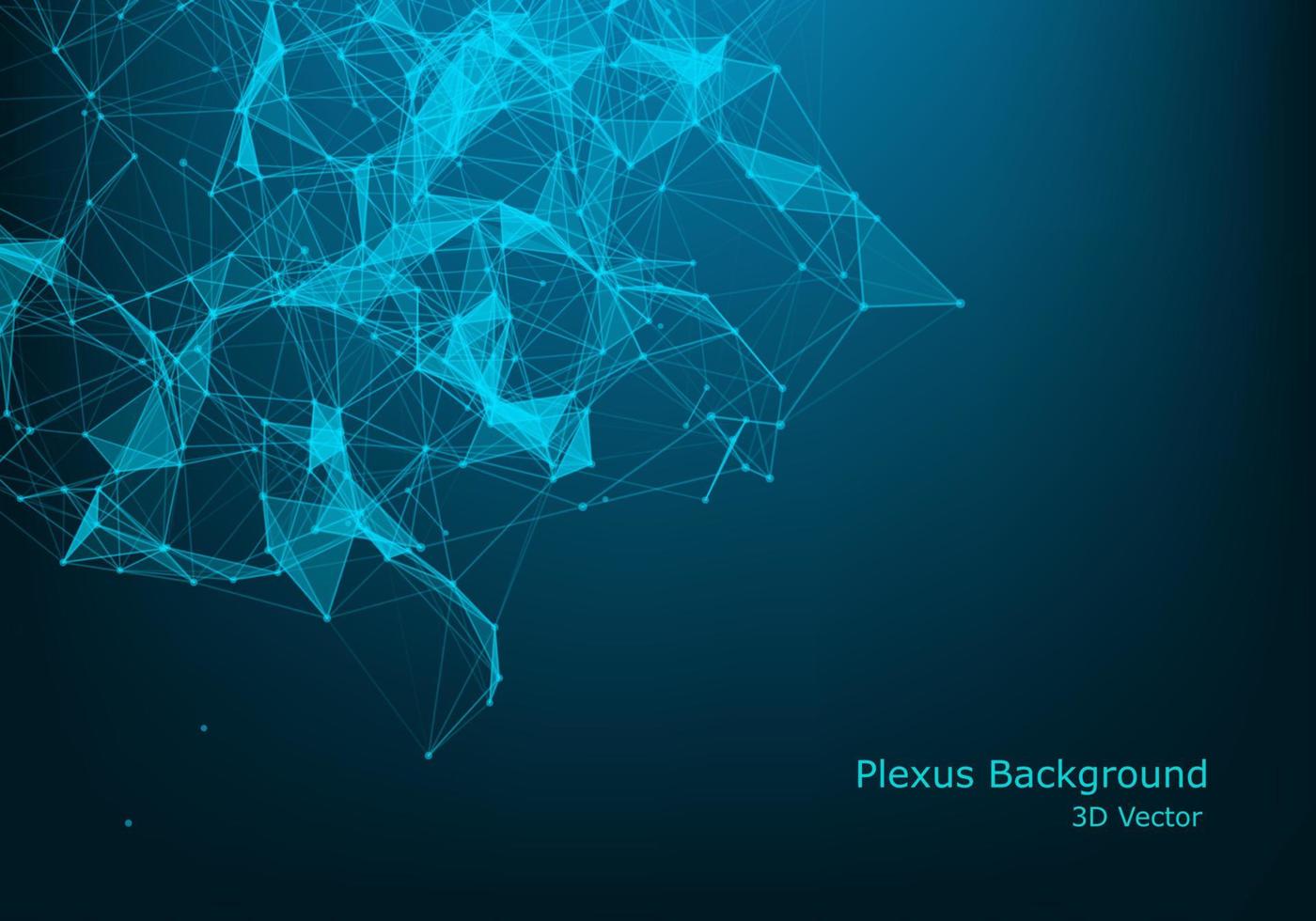 Abstract polygonal space low poly dark background with connecting dots and lines. Connection structure. vector