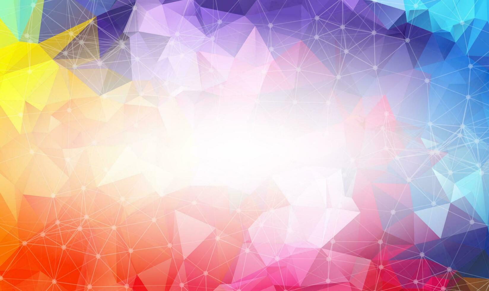 Colorful low poly background. Polygonal design pattern. Bright mosaic modern geometric design, Creative Design Templates. Connected lines with dots. vector