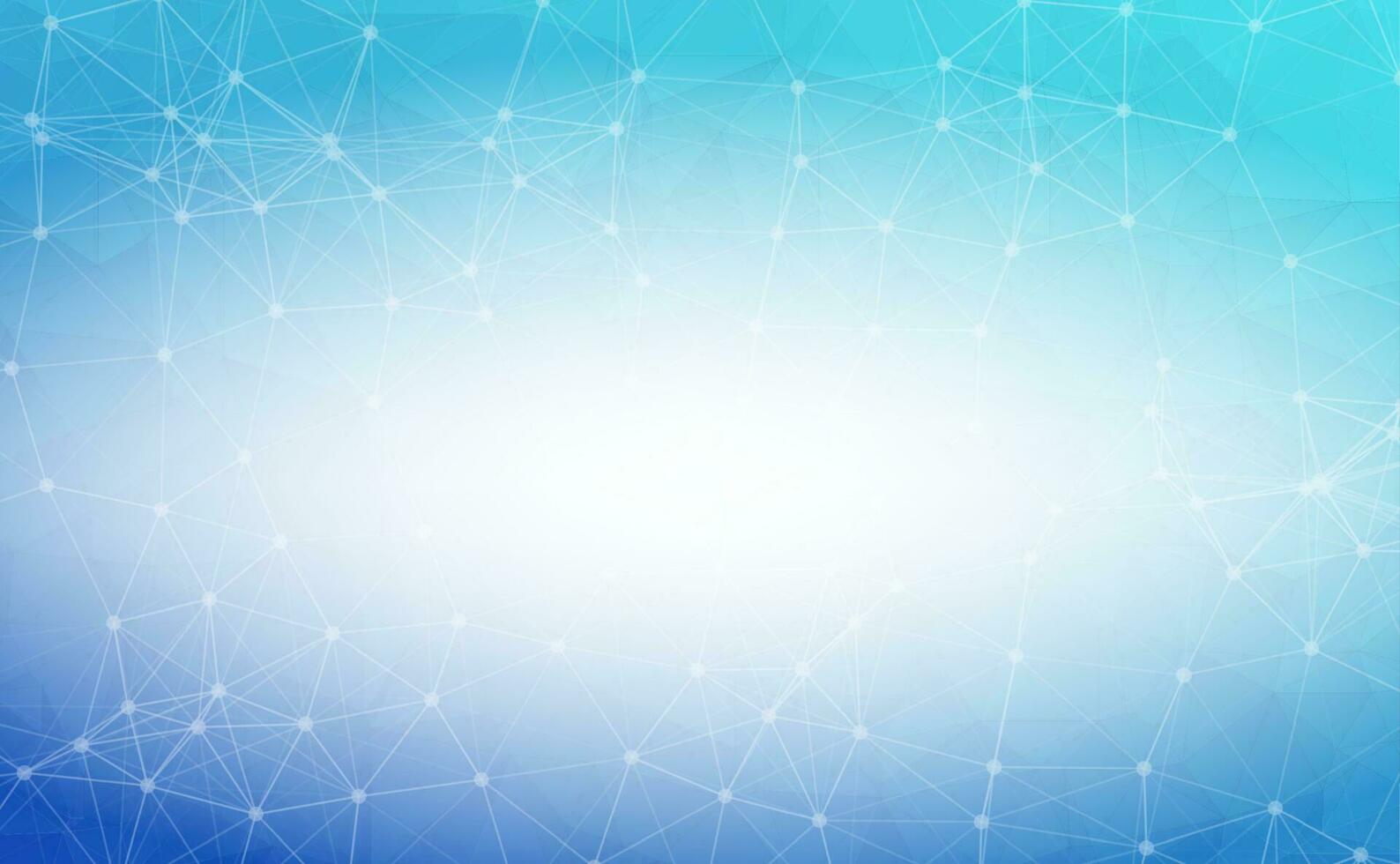 Abstract Blue Polygonal Space Background with Connecting Dots and Lines.  Connection structure and science background. Futuristic HUD design. vector