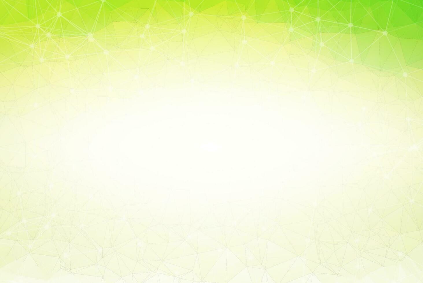 Abstract Green Polygonal Space Background with Connecting Dots and Lines.  Connection structure and science background. Futuristic HUD design. vector